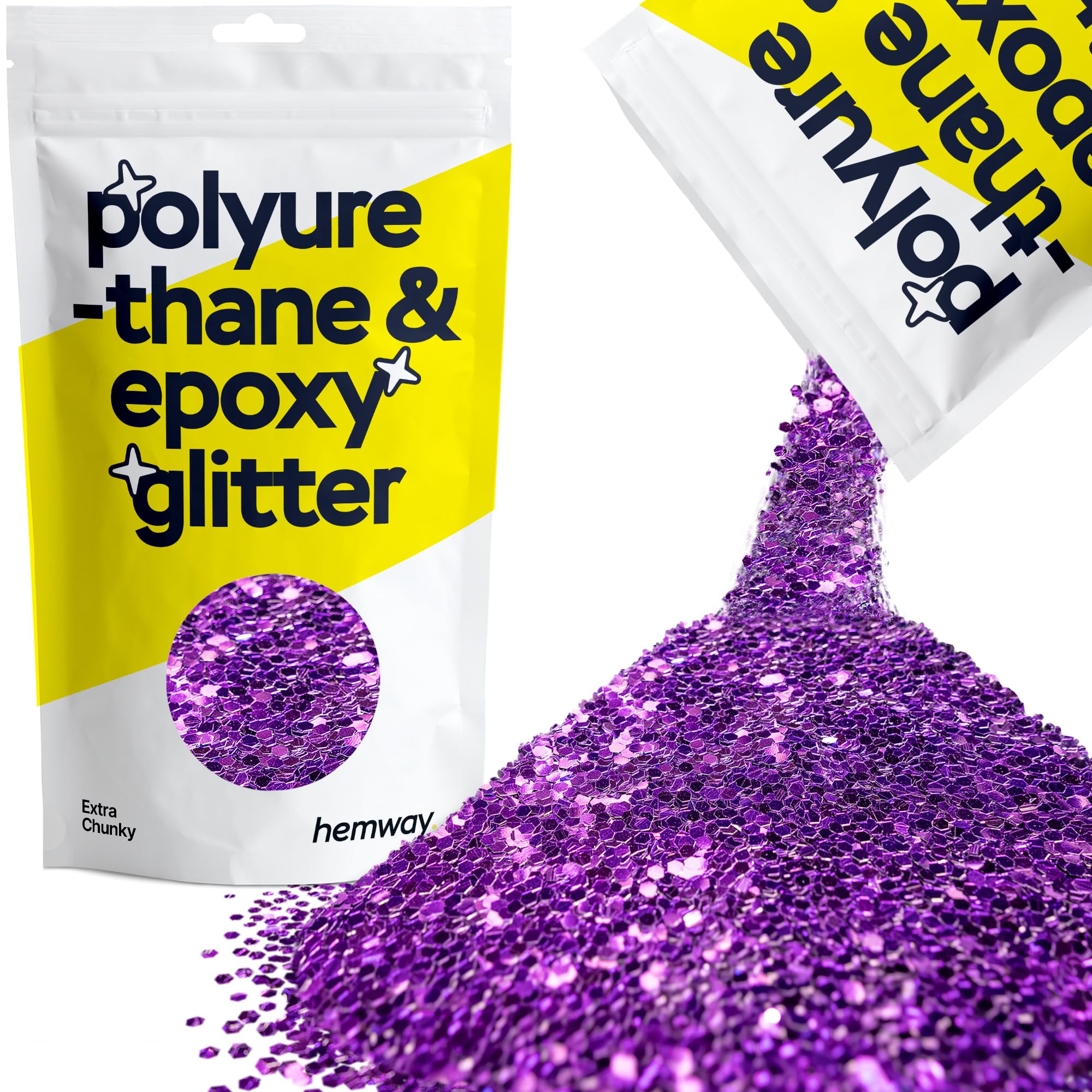 Hemway Resin Glitter Bronze Brown 100g Super Chunky | Polyurethane & Epoxy Glitter for Resin Crafts, Tumblers, Coasters, Floor & Table Art — view 249