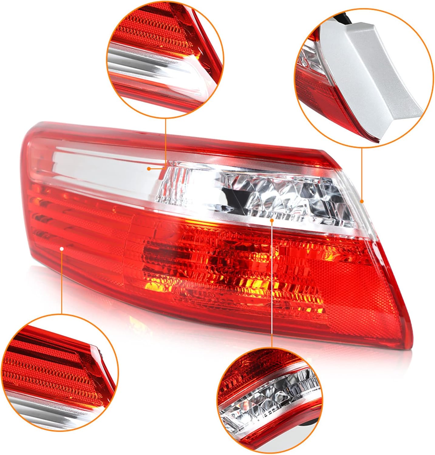 Car Rear Lamp Tail Light Replacement for Camry 2007 2008 2009 Left Driver Side Taillight 8155006240 8155133340