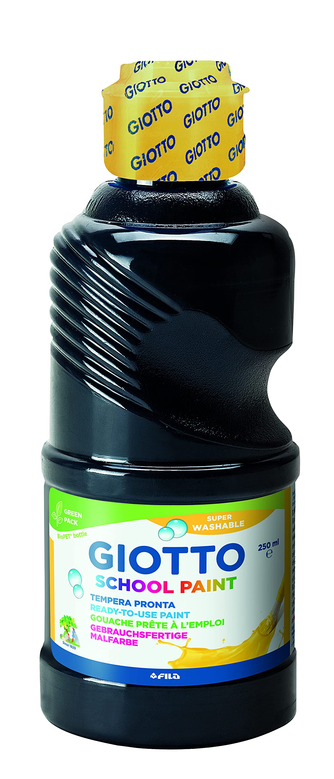 Giotto Gouache School Paint Ultra Lavable-Lot 8 X 250 ML, F40017, Assortiment