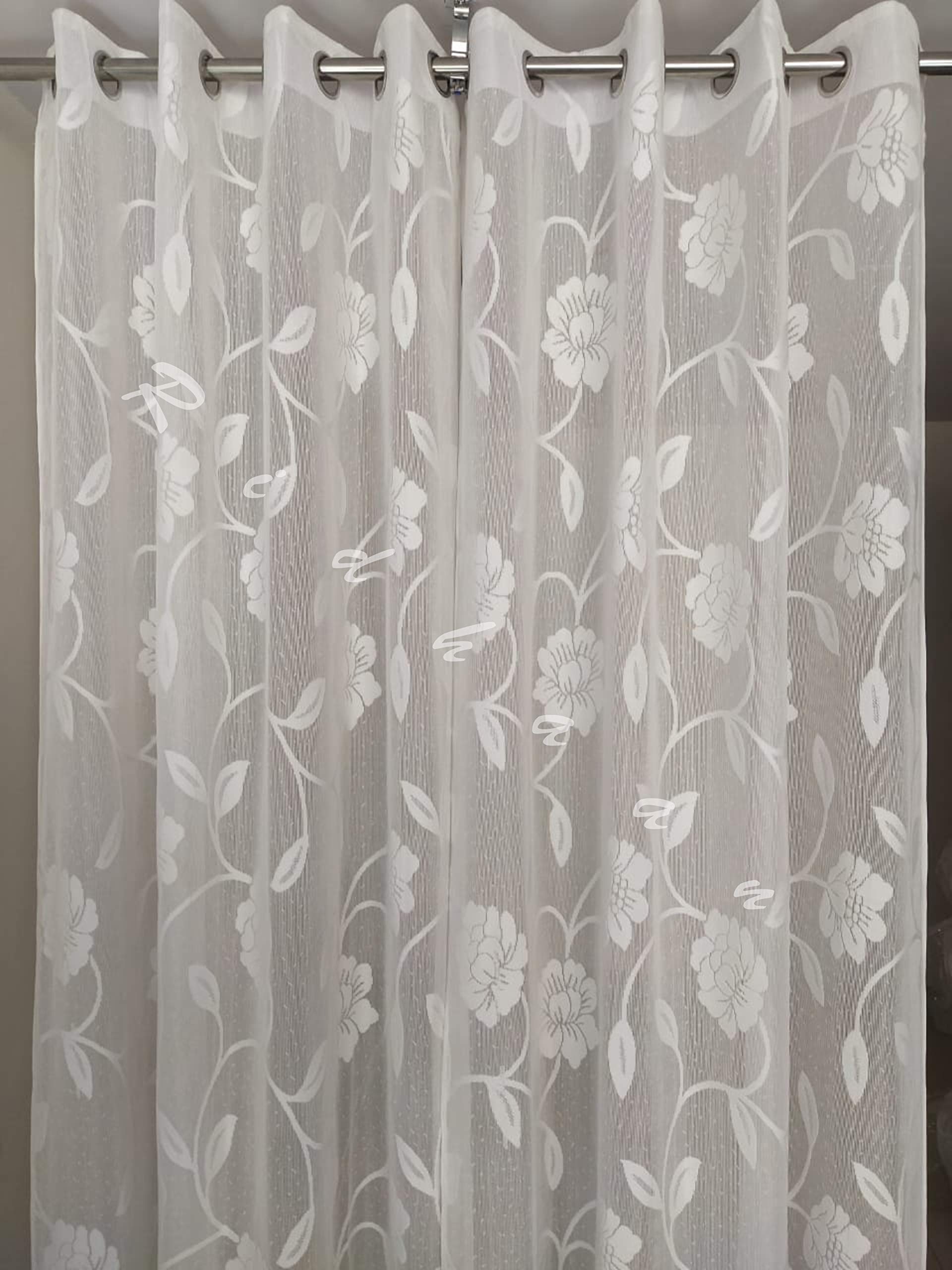 See full amazon price history chart for RIDHAAN Floral Net Sheer Door Curtains Set of 2 psc, 9 Feet, White RIDHAAN Floral Net Sheer Door Curtains Set of 2 psc, 9 Feet, White (B084BNDF1L) Amazon Price History, Amazon Price Tracker
