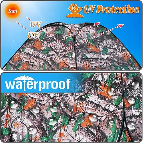 Miniatura 2 de Al aire libre 4-6 Personas Camuflaje Camping Senderismo Fácil Configuración Instantánea Pop Up Tienda