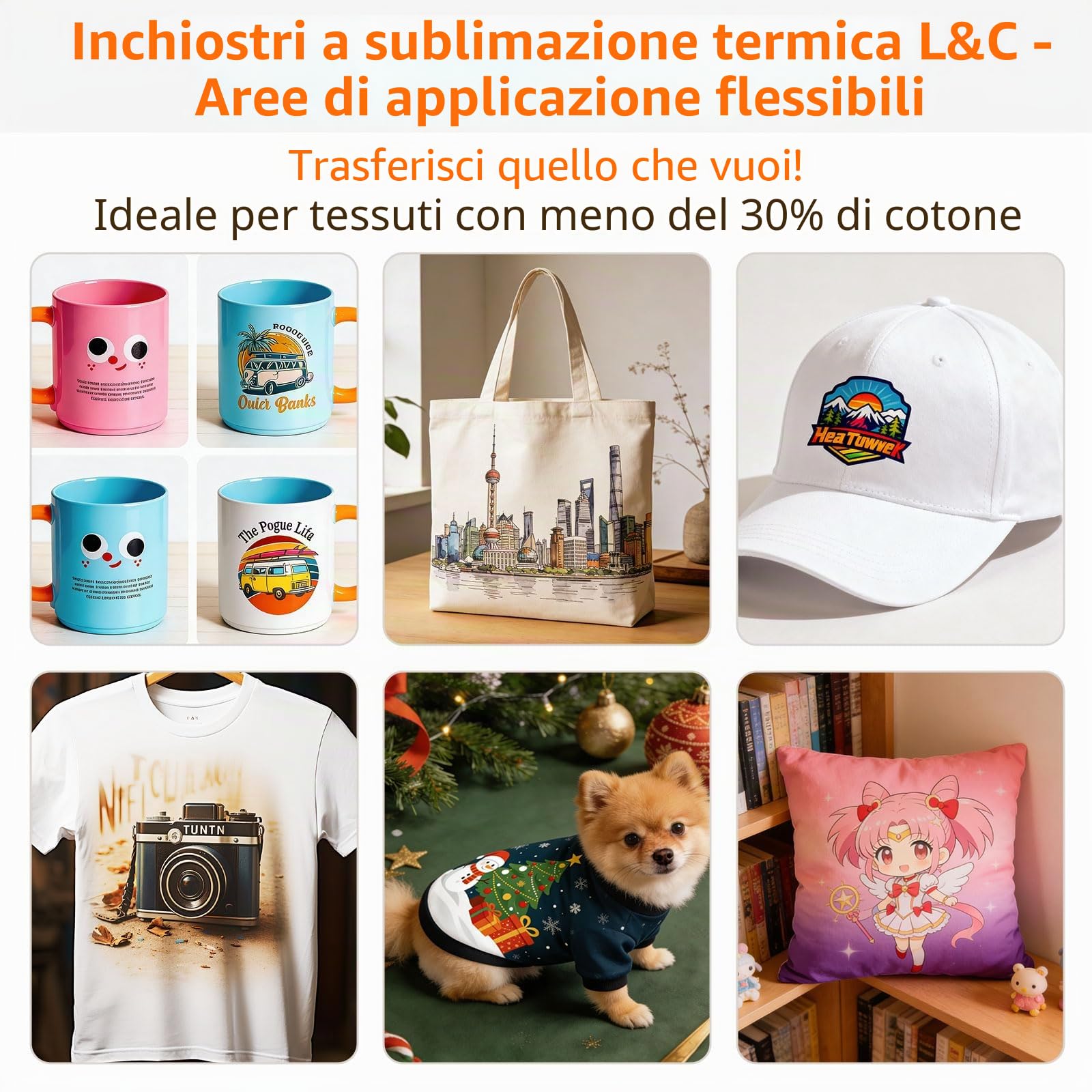 Inchiostro Sublimazione per Stampante ET-1810 ET-2850 ET-2810 ET-2876 ET-2830 ET-2826 ET-2815 ET-15000 ET-4810 ET-2861 ET-2870 ET-2871 per Epson Ecotank (Riempimento automatico/Anti-UV/Senza ICC)