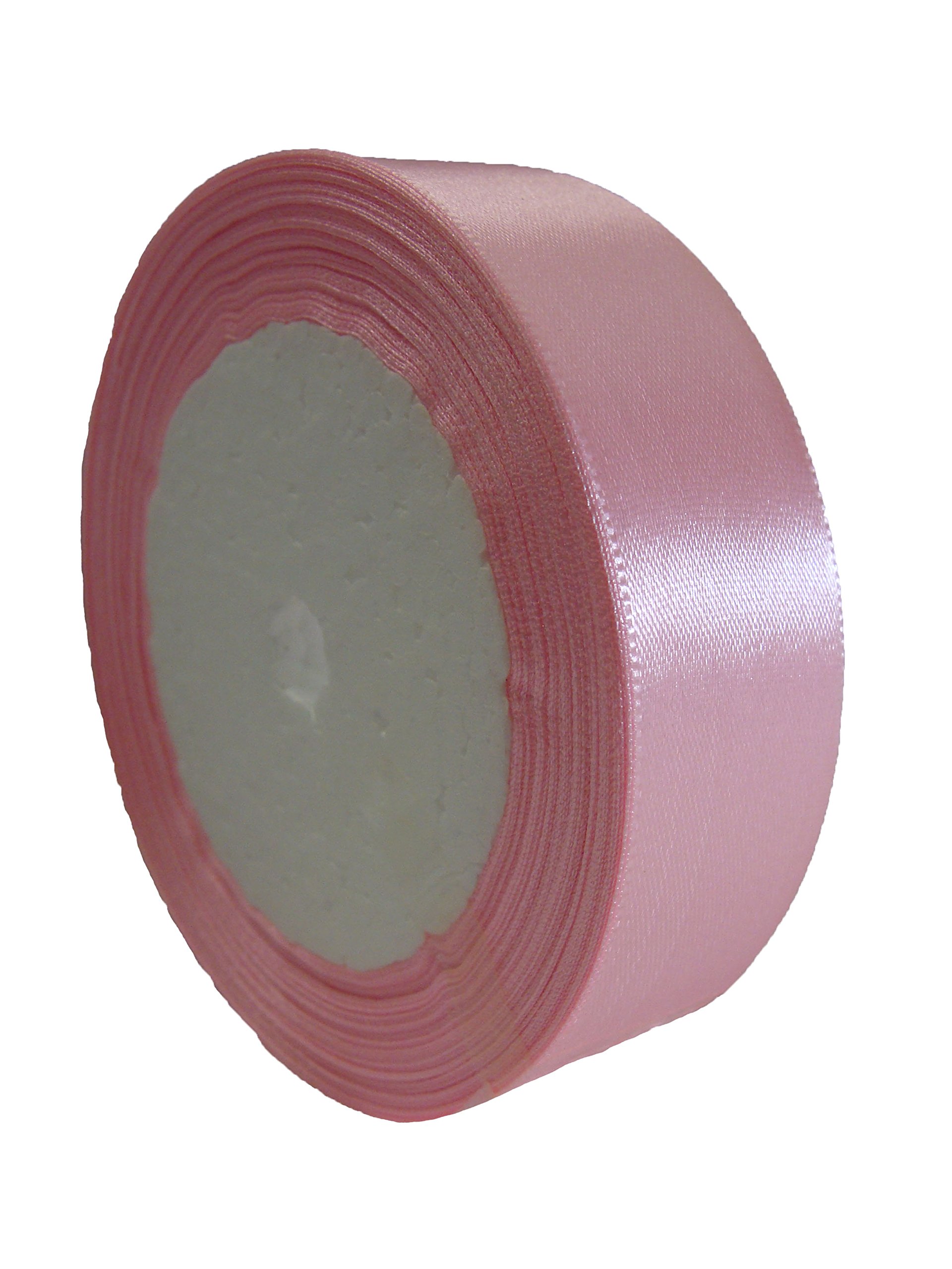 AB-Fashion 07 Satin Ribbon 3 Metres 25 mm Wide 12 Colours (0.37/Metre) Fuchsia, Red, White, Cream, Light Blue, Red, Purple (Pink)