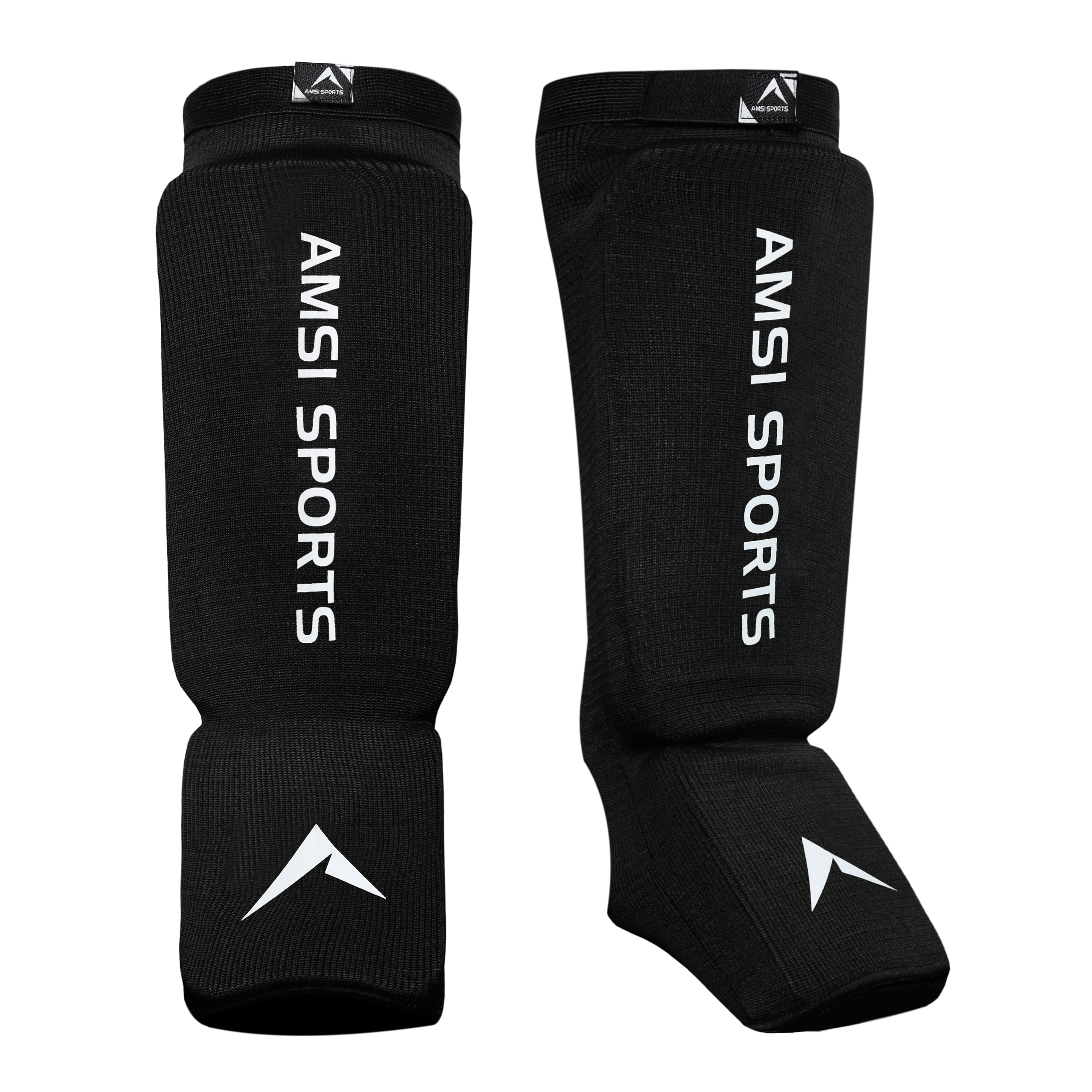 Boxing Shin Guard - Professional Muay Thai Shin Guards - 12mm Thick Leg & Foot Shin Instep Guard - Protective Sparring Gear for MMA, Taekwondo, Karate, Kickboxing, Men & Women (M)
