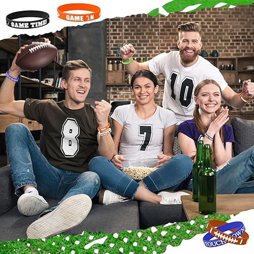 Miniatura 33 de JUNEBRUSHS 42 piezas de accesorios de concientización sobre el cáncer de mama, pulseras de silicona, accesorios de coraje y esperanza para mujeres