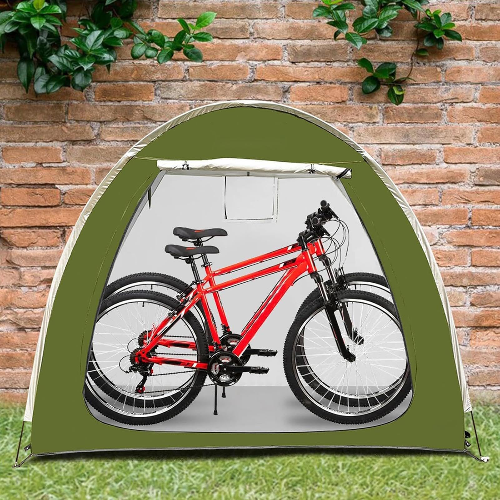 Zewnętrzna osłona rowerowa - wytrzymała bariera odporna na warunki atmosferyczne, ochrona sprzętu rowerowego 31,5 x 64,96 , osłona odporna na promieniowanie UV z szybką instalacją ramy, u
