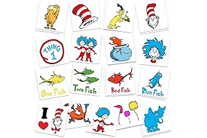 Cat in The Hat Temporary Tattoos Party Supplies