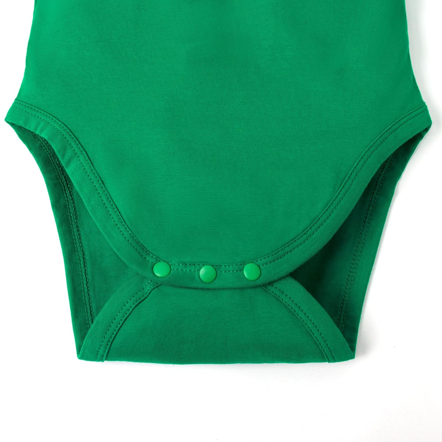 0-24M Infant Girls Ruffle Collar Romper Baby Girl Solid Color Bodysuit Casual Jumpsuit (Green short, 9-12 Months) - Image 7