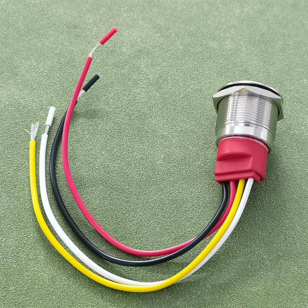 Interrupteur Toucher DC 6-36V IP67 - Verrouillage LED Rouge/Vert - Pour Voiture, Camping-car Ou Bateau