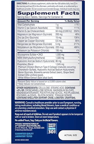 Miniatura 7 de 21st Century Tabletas Arthriflex Advantage, 120 unidades