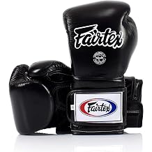 Fairtex BGV9 Muay Thai for Professional Boxers & Trainers Mexican Style Glove for Hard Hitters MMA Gloves for Martial Arts Light Weight & Shock Absorbent Boxing Gloves