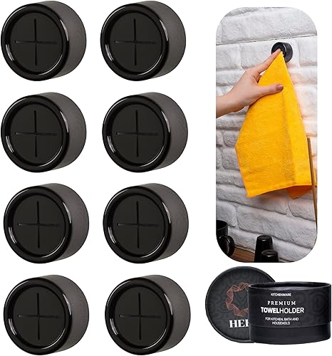 Vista 24 de HEFA Toallero, ganchos para toallas, soporte para toallas de platos, organización de cocina, accesorios de baño, gancho para toallas de cocina