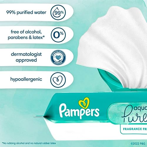 Miniatura 7 de Pampers Easy Ups - Pantalones de entrenamiento para niñas y niños 4T-5T talla 6 suministro de 2 meses 2 x 140 unidades con toallitas sensibles a