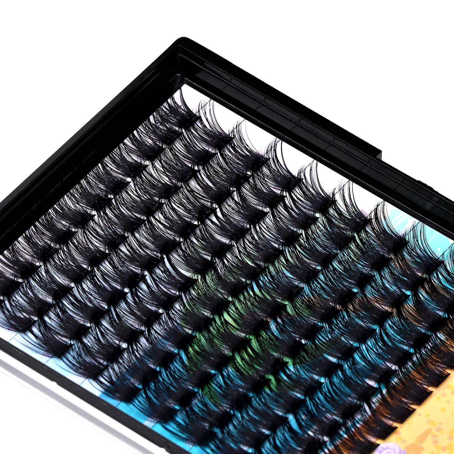 Künstliche Wimpern, 120 Stück, 8–20 mm, handgefertigt, D-Curl, breiter Stiel, Cluster-Wimpernverlängerungen, dramatischer Look, Volumenwimpern-Set, DIY-Wimpern-Set, 14 mm