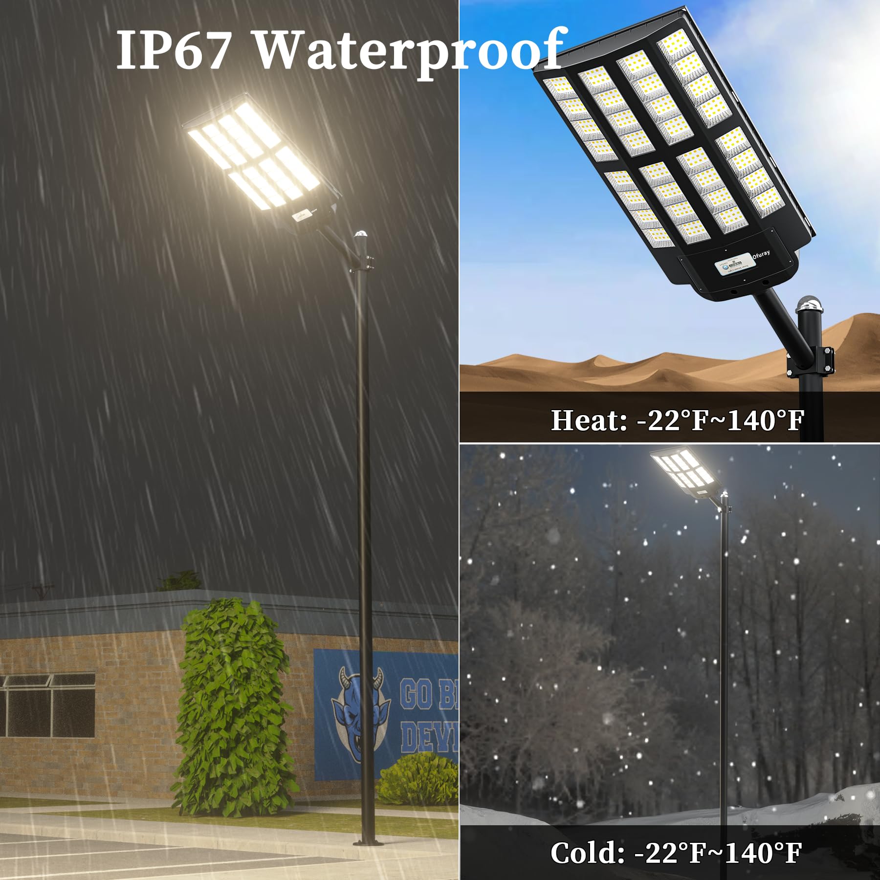 Snapklik.com : Ofuray Of-6200W Solar Street Lights Outdoor, 620000LM ...