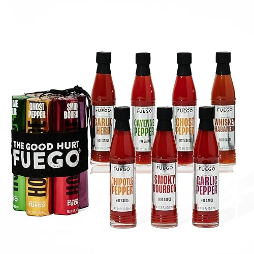 Miniatura 8 de Thoughtfully Regalos, The Good Hurt Fuego: un juego de regalo de salsa picante para amantes de la salsa picante, paquete de 7 salsas picantes