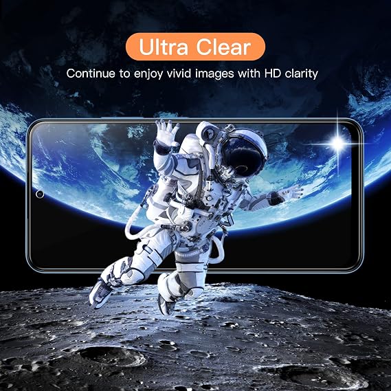 JETech Screen Protector for Redmi Note 12, 3-Pack