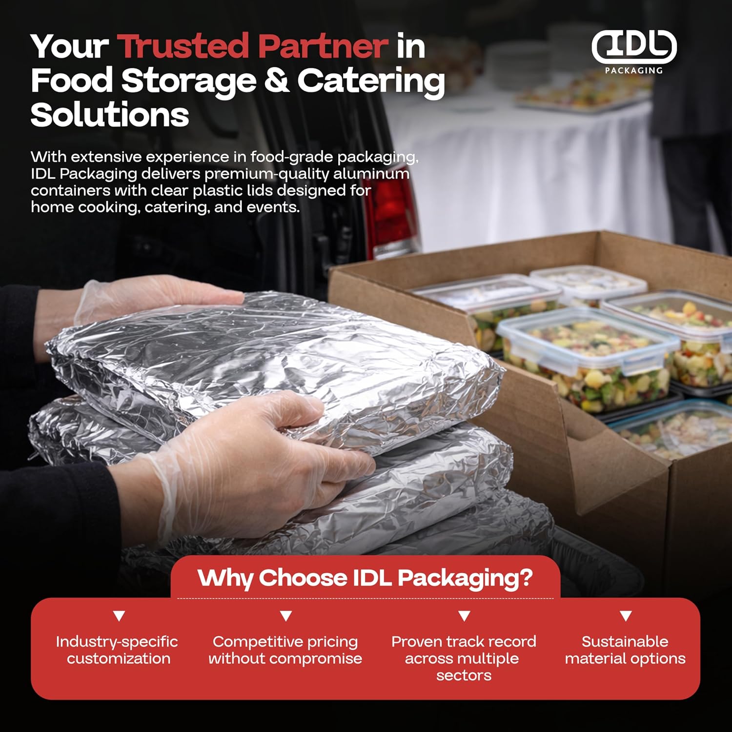 IDL Packaging 12" x 1000' El Dorado Aluminum Foil Roll in Self-Dispensed Box with Cutter (Pack of 1) - Standard Tin Foil for Grilling, Wrapping, Smoking, Baking - Food Safe Disposable Foil Wrap