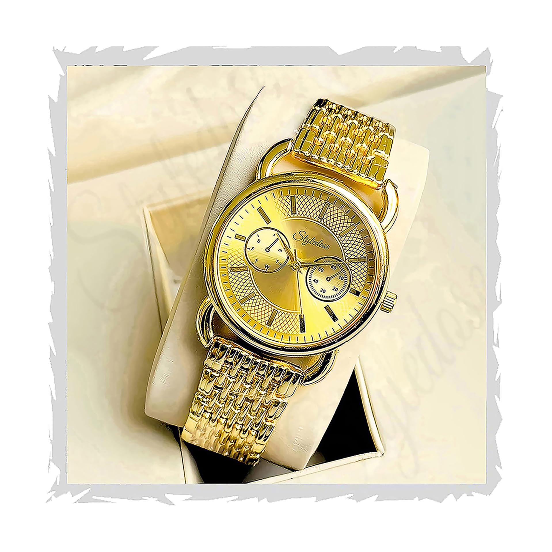 STYLEDOSE Analog Stainless Steel Rose Gold Plated Womens Watch and Attractive Round Dial Watches for Women (Gold) (B0DCP5QFVM) Amazon Price History, Amazon Price Tracker