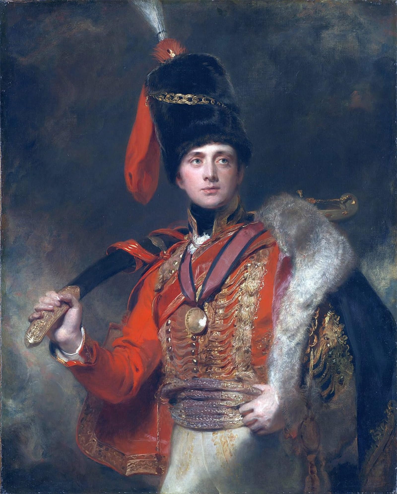 Artxlxxbn No Frame Famous Art Print Poster Vintage Wall Art Portrait Of Lie Ant General The Hon Sir Charles Stewart By Lawrence Canvas Art Poster For Home Decor 60X90cm