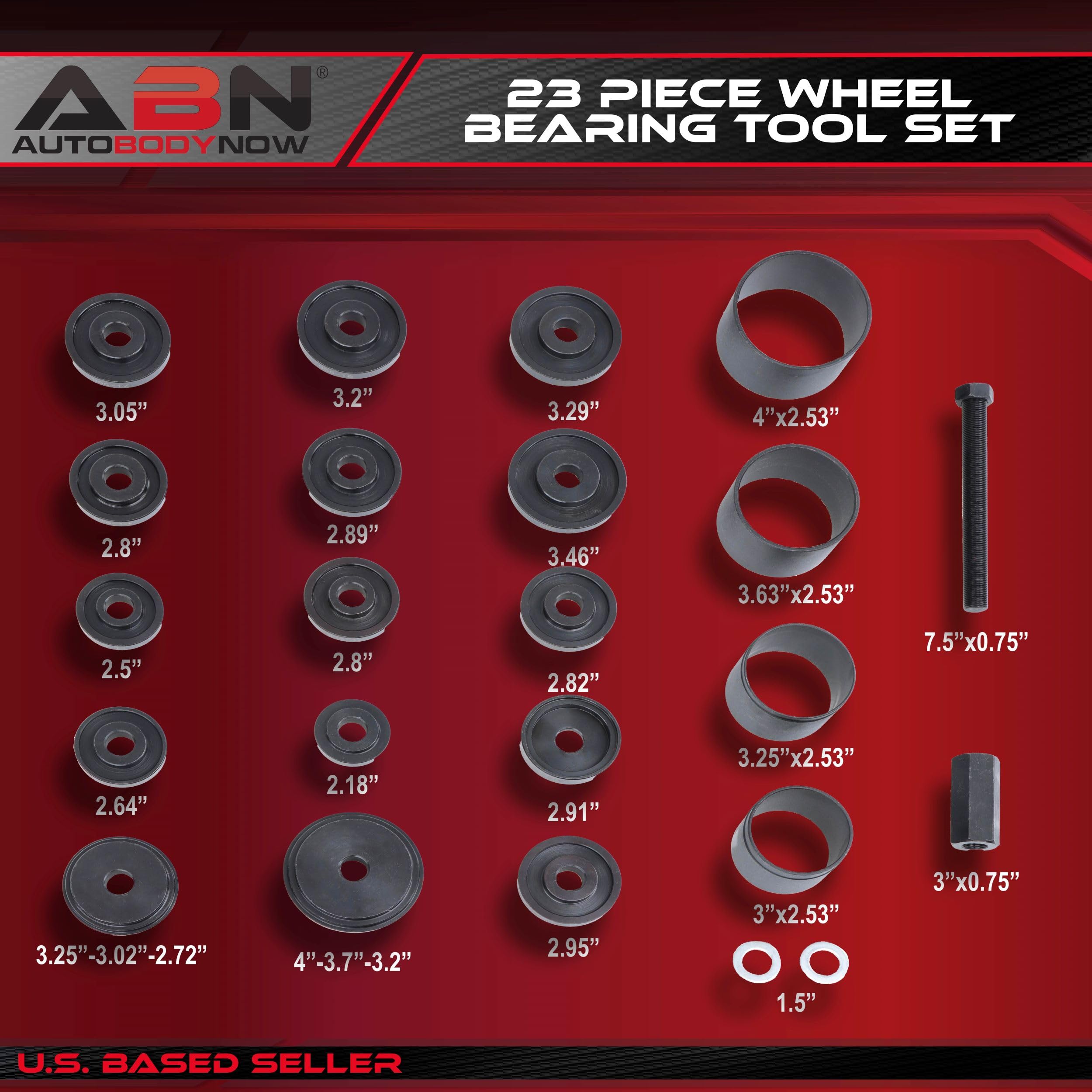 Snapklik.com : 23 Piece Wheel Bearing Removal And Installation Tool Set