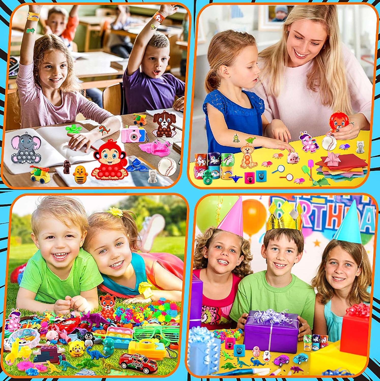 1000 PCS Party Favors for Kids, Fidget Toys Bulk, Prize Treasure Box Toys for Classroom, Birthday Gifts, Pinata Stuffers, Goodie Bags Stuffers for Kids, Carnival Prizes - Image 8
