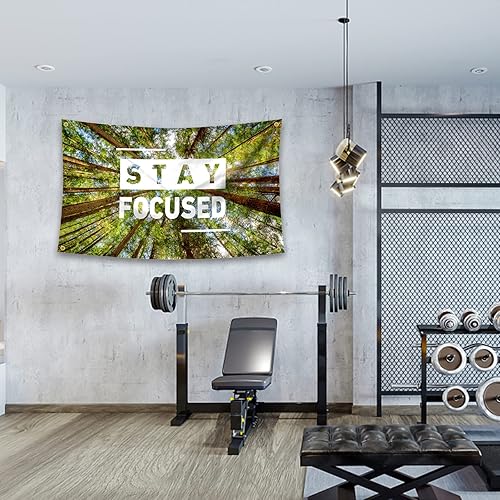 Miniatura 4 de Bandera inspiradora con citas motivacionales, tapiz decorativo de pared de 3 x 5 pies, dormitorio universitario, gimnasio, oficina, decoración