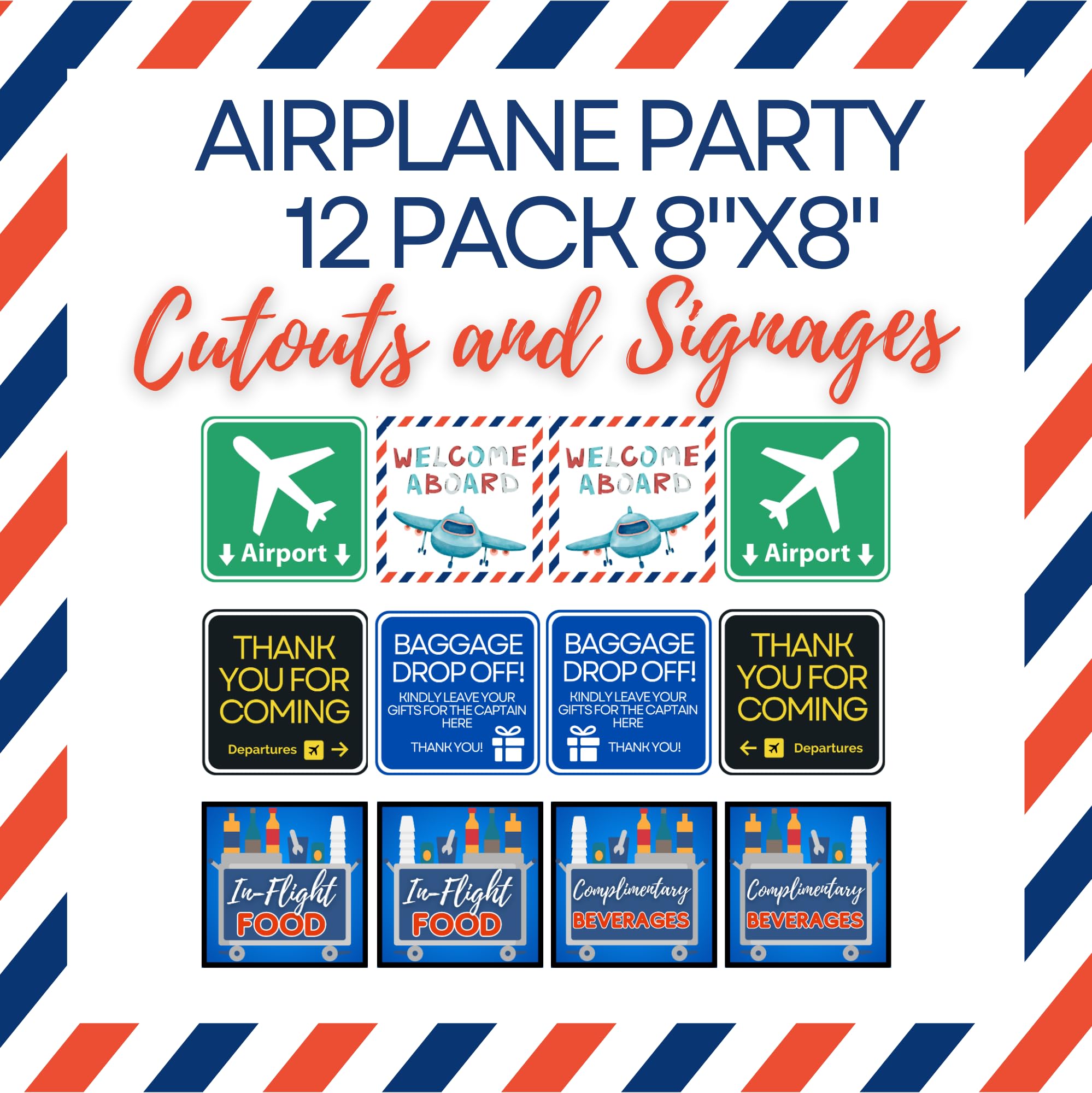 Blue Orchards Party Signs and Cutouts 8