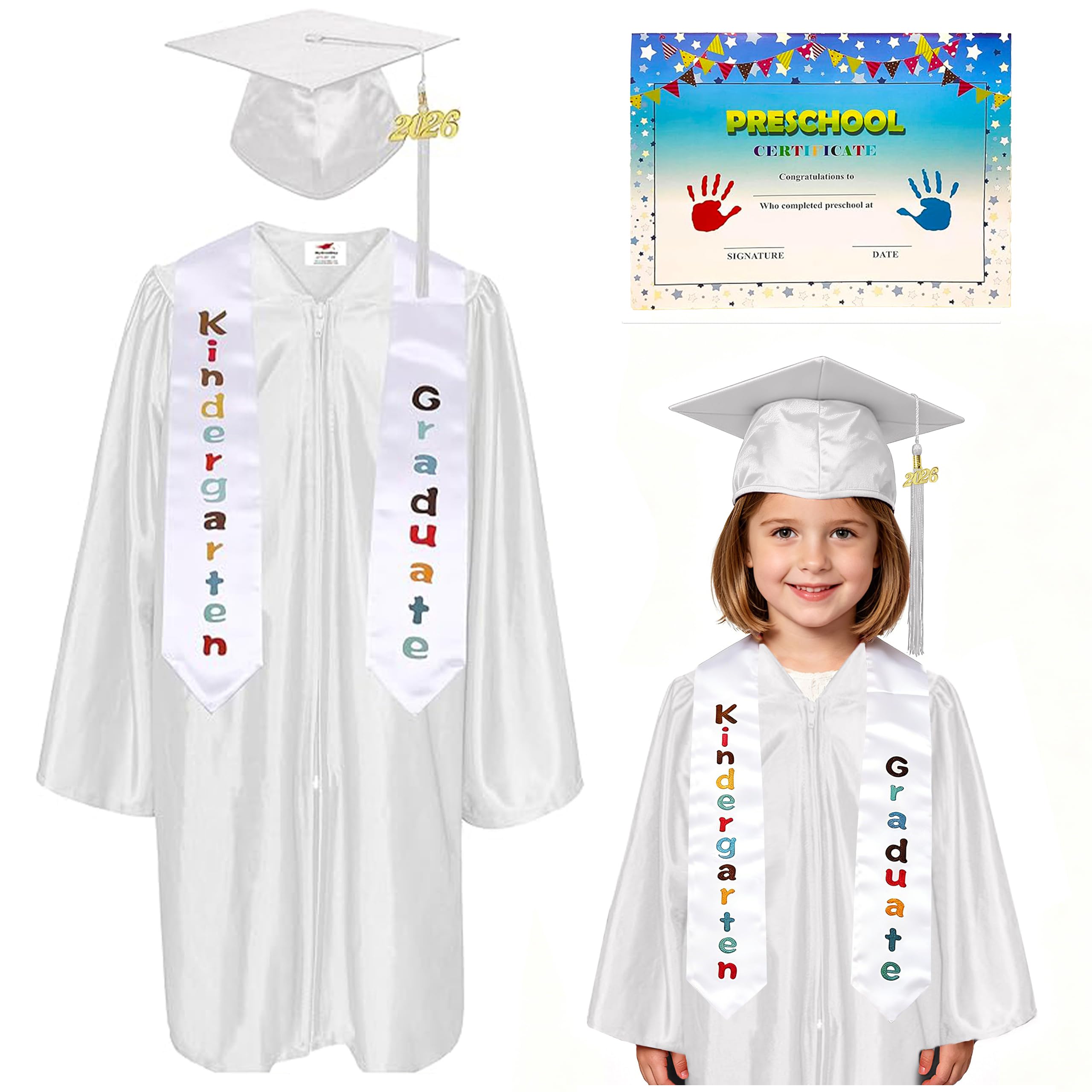 Snapklik.com : Shiny Kindergarten & Preschool Graduation Gown Cap ...