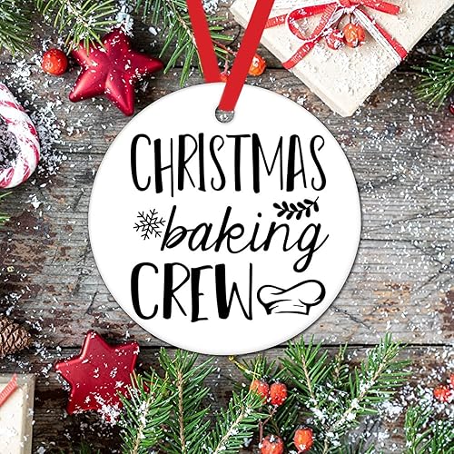 Vista 29 de Feliz Año Nuevo Yall Adorno de árbol de Navidad con citas divertidas Decoración de árbol de Navidad Recuerdo Feliz Año Nuevo Novedad Adornos