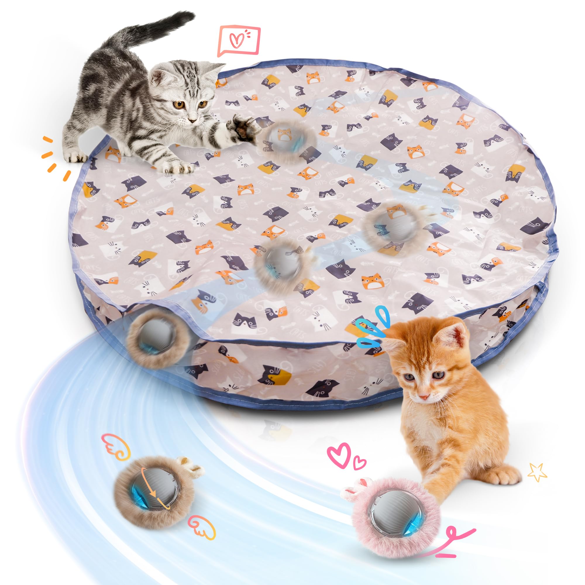☆ 猫おもちゃ ボール 自動 転がり＋振れ＋バウンド3モード Amazon | Cheerble 猫おもちゃ 猫ボール 猫用電動おもちゃ 猫