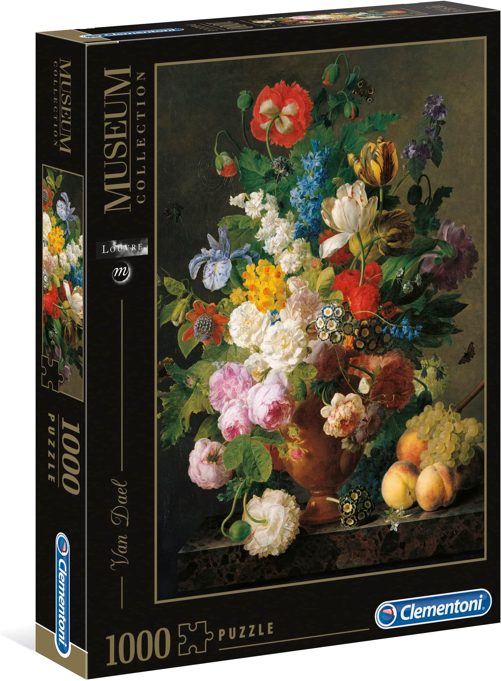 Clementoni - 31415 - Museum Collection puzzle for adults and children - Van Deal, Bowl of Flowers - 1000 Pieces