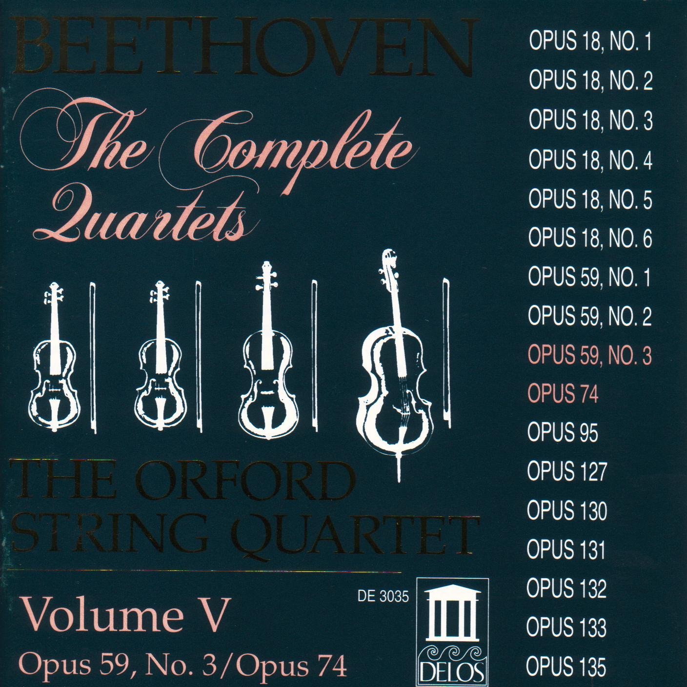 Beethoven: String Quartets, Vol.5 /The Orford String Quartet[IMPORT]