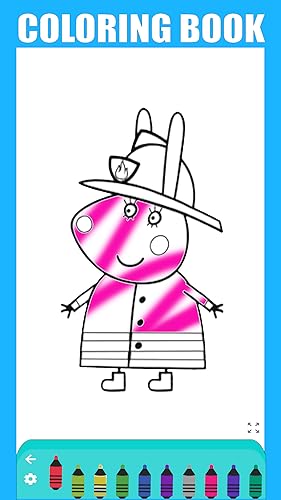 Cute Pig Coloring Book - For All Age