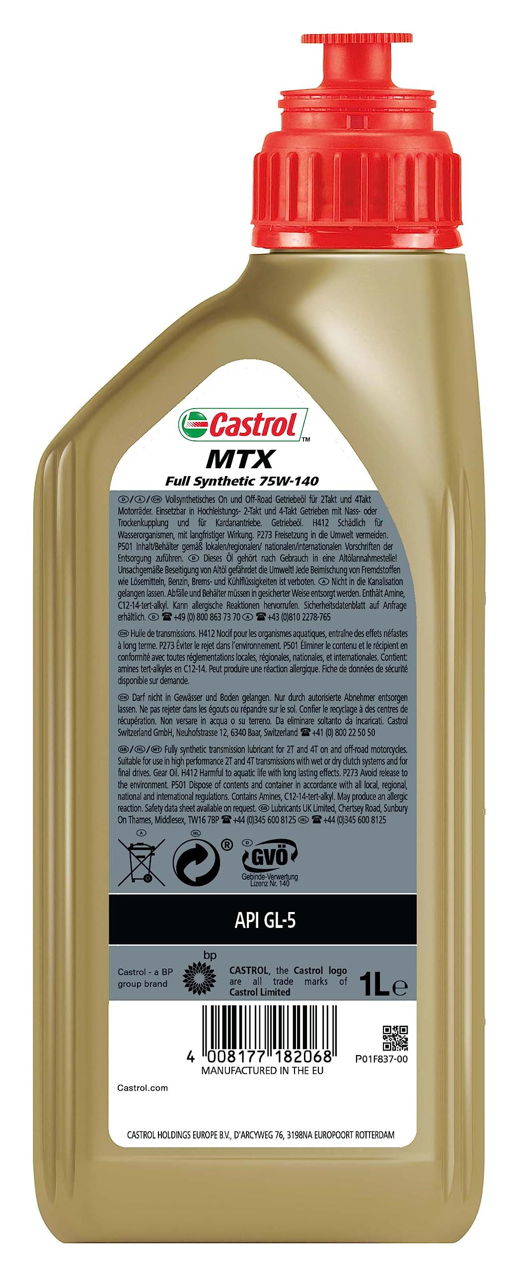 Fluido Per Trasmissioni MTX Full Syntetic 75W140 1L Olio | Leroy Merlin - Foto 12