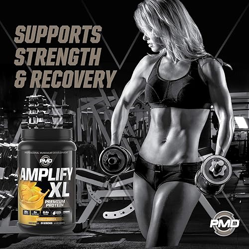 Miniatura 4 de PMD Sports Amplify XL Premium Suplemento de proteína de suero Hydro Greens Blend - Matriz de proteína de glutamina y suero con superalimento para