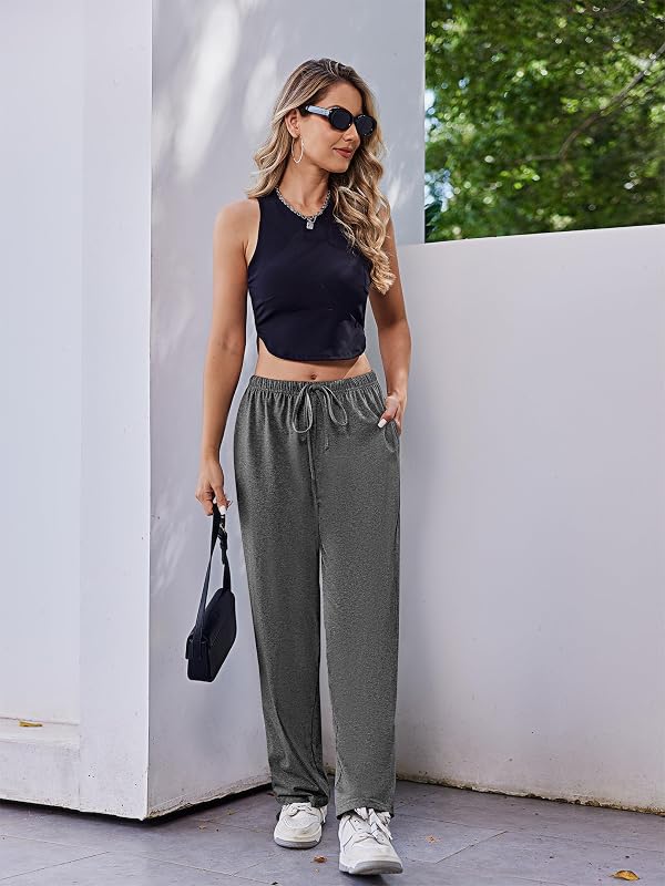 Ekouaer Women's 100% Cotton Pajama Pants Casual Drawstring Pj Bottom Soft Pj Pants by Ekouaer - Image 4