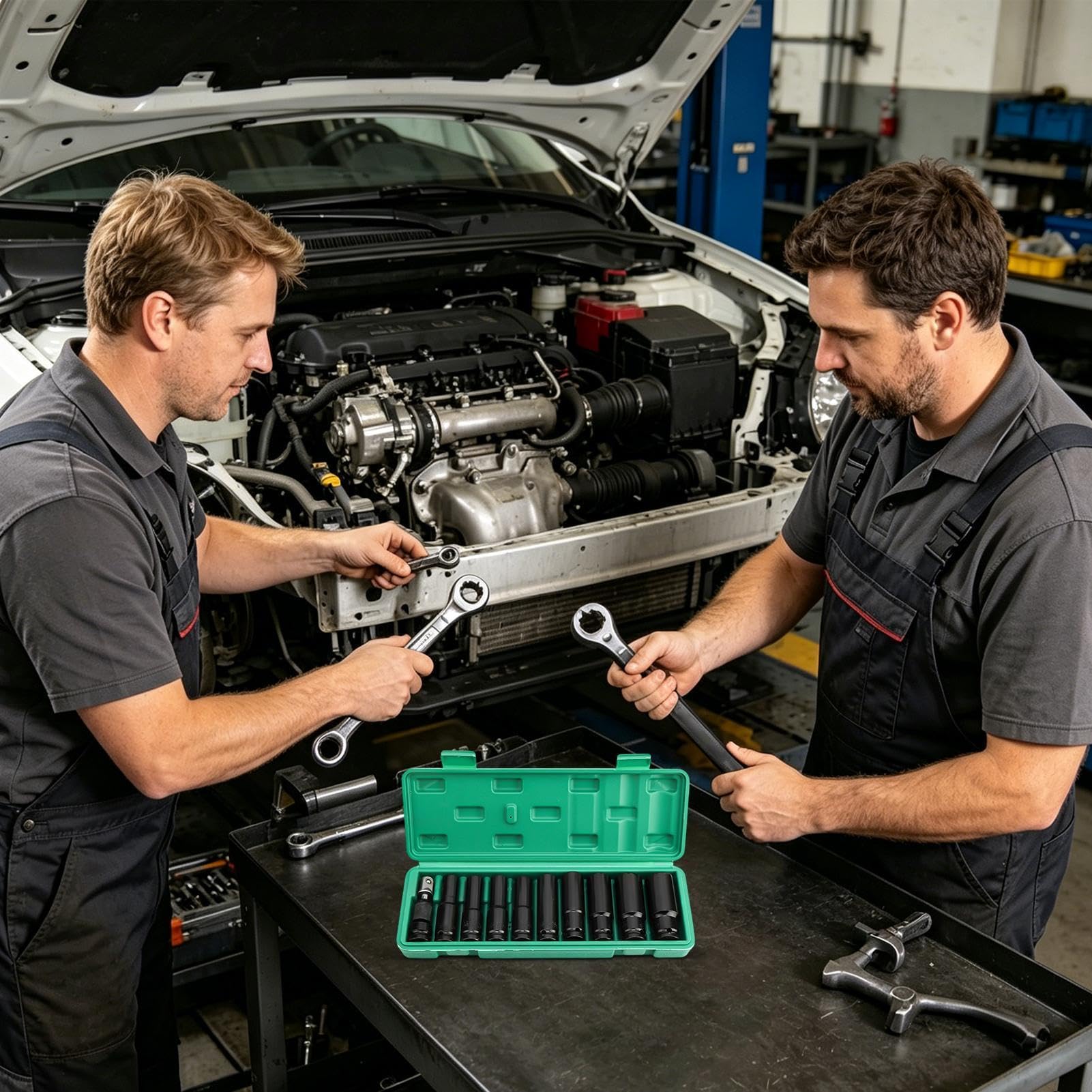Douille hexagonale allongée 10-24 mm ajustement serré avec adaptateur