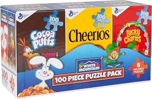 White Mountain, Juego de 6 cajas de cereales de 100 piezas