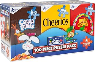White Mountain, 6pk Cereal Boxes 100pc Puzzle Set
