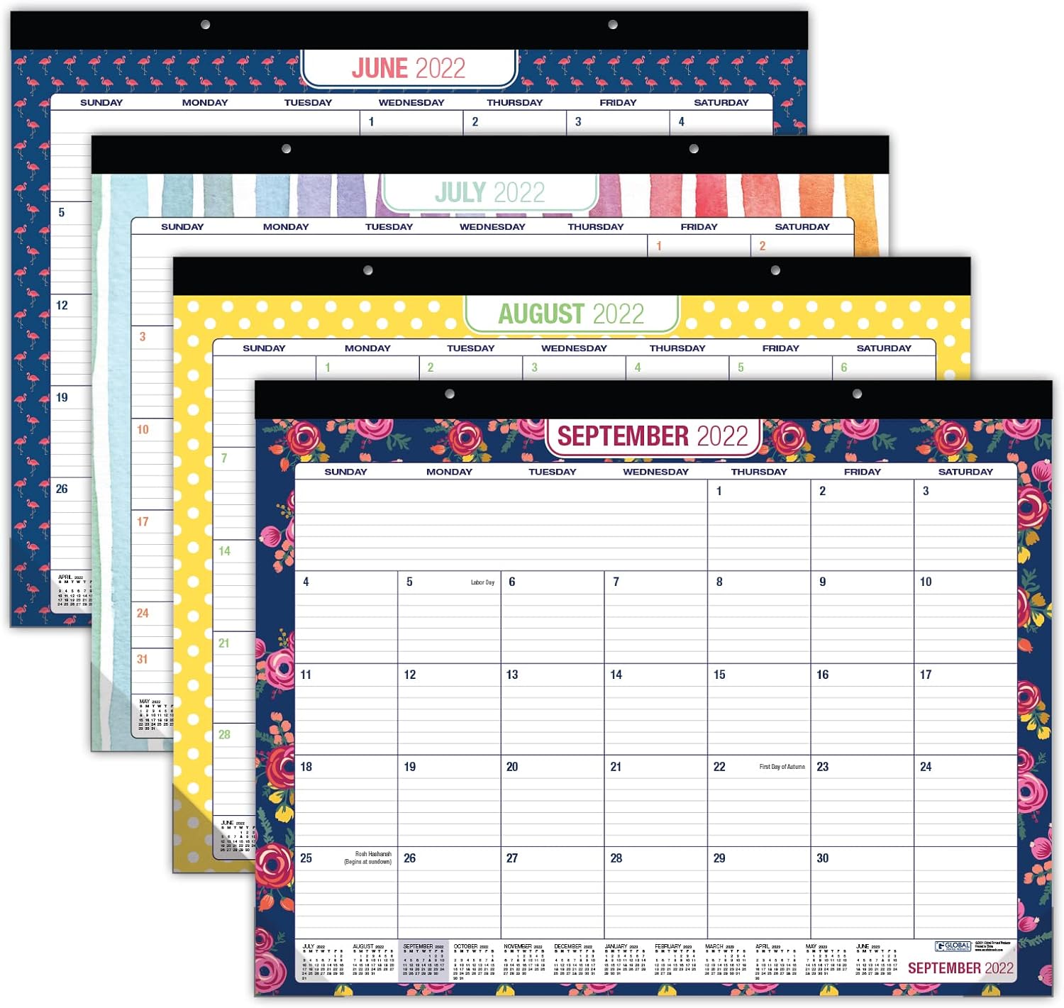 Desk Calendar 2023: Large Monthly Pages - 22"x17" - Runs Through December 2023 (Pack of 1) : Office Products