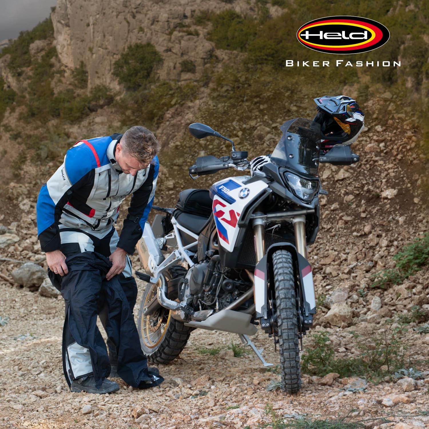 Held Tenda 2 Motorrad Hecktasche und Tankrucksack - vielseitige Tanktasche mit verstellbaren Schultergurte - 10L Volumen, Nylongewebe, 100% wasserdicht durch Regenhaube, Schwarz