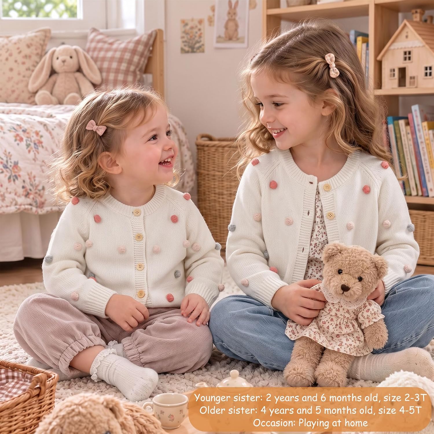 Simplee kids Toddler Girl Knit Cardigan Sweater