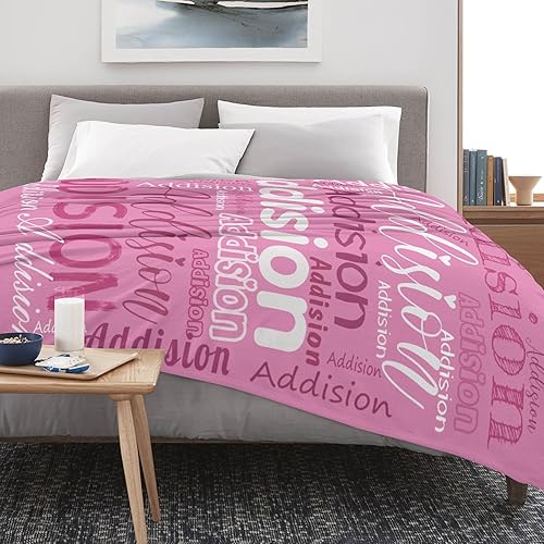Miniatura 6 de Manta personalizada con nombre para niños y adultos, manta de franela con nombre, manta de franela con nombre personalizado para cumpleaños, San