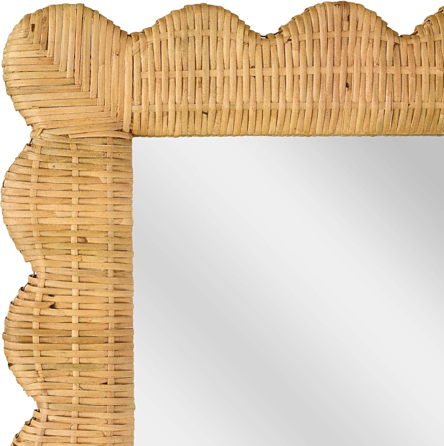 Tov Furniture Bama Long Natural Rattan Wall Mirror