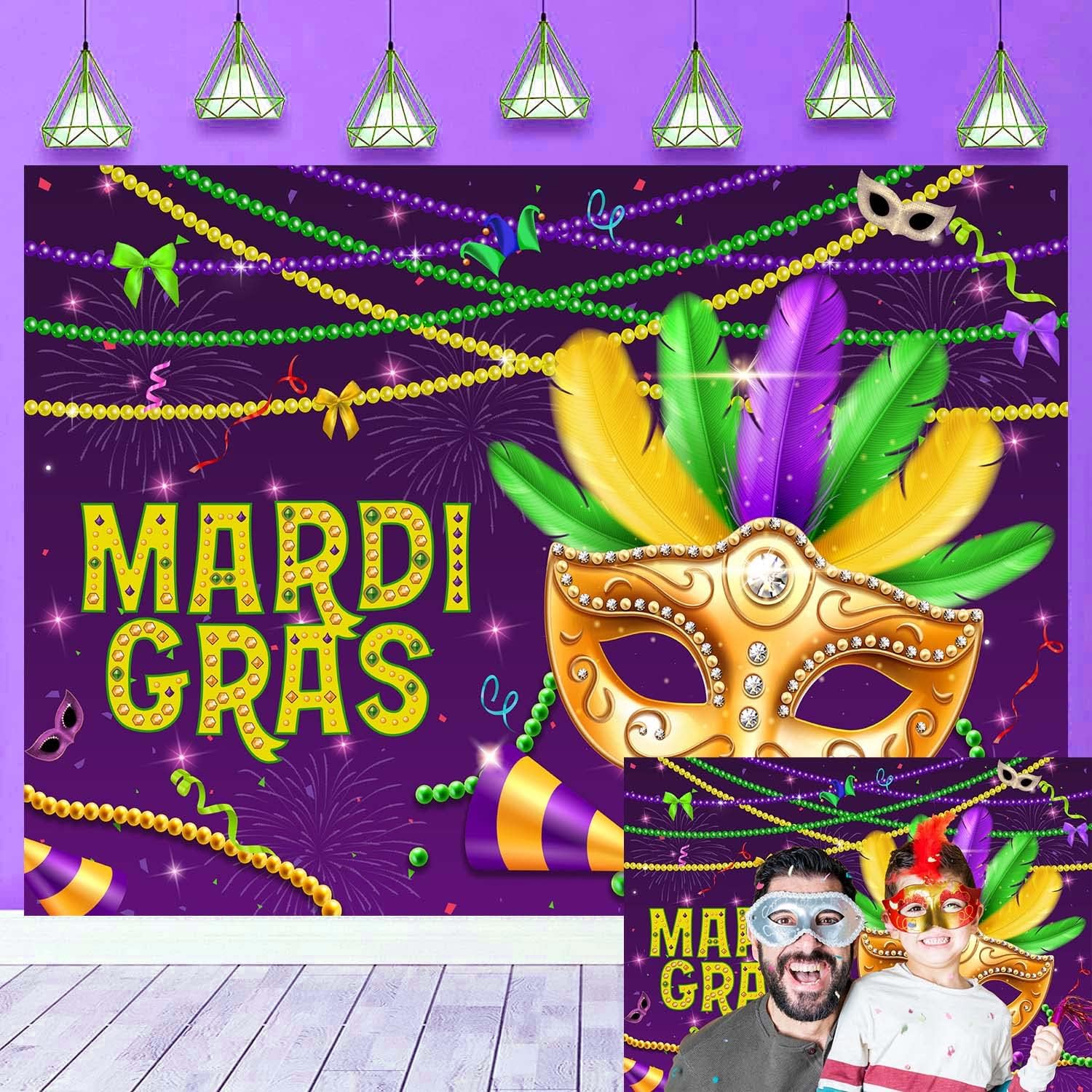 Mardi Gras Backdrop Carnival Masquerade Photography