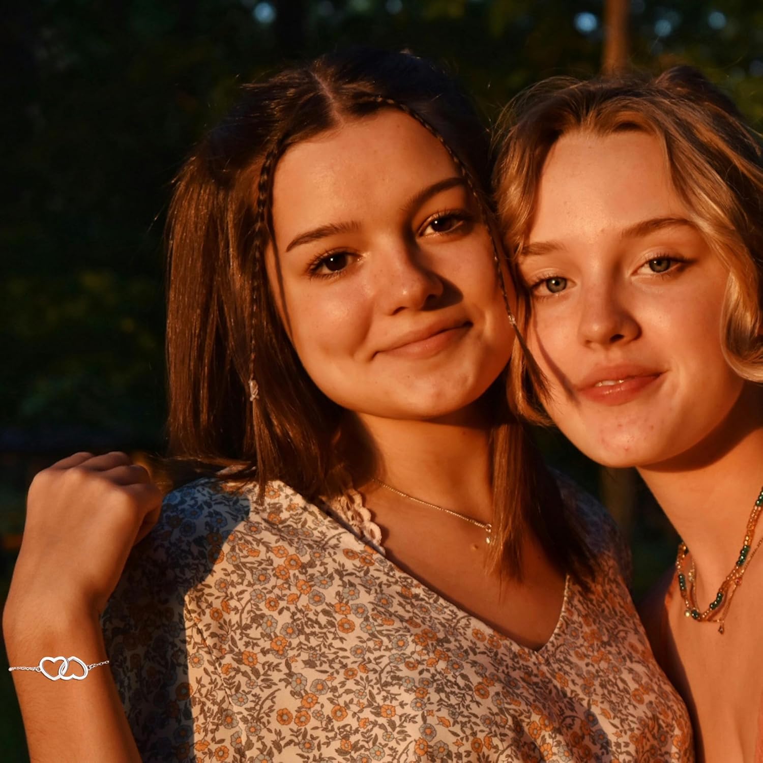 Best Friend Bracelet, 925 Sterling Silver Heart Bracelet, Friendship Gifts for Women - Image 6