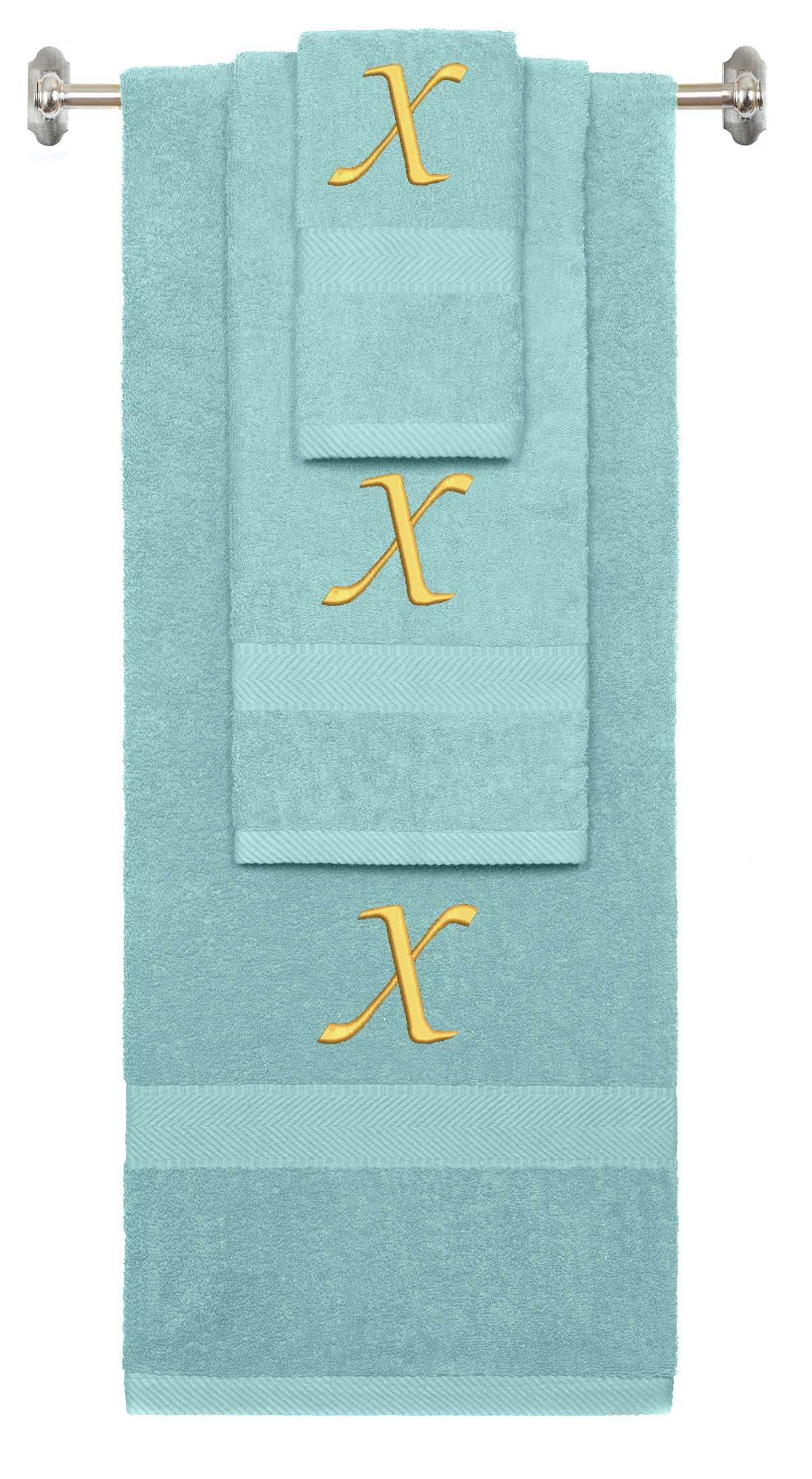 Personalized Monogram Towel Set - Custom Embroidery -28