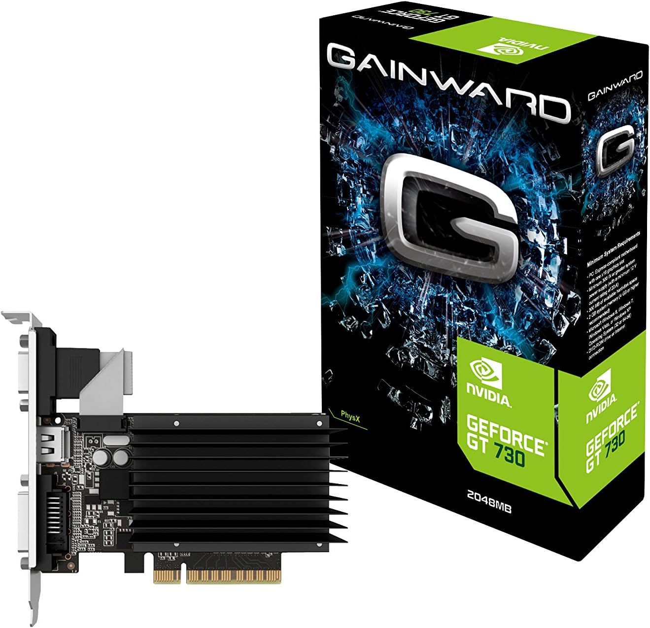 Gainward scheda grafica GeForce GT 730 SilentFX,2048MB DDR3 Gainward scheda grafica GeForce GT 730 SilentFX,2048MB DDR3