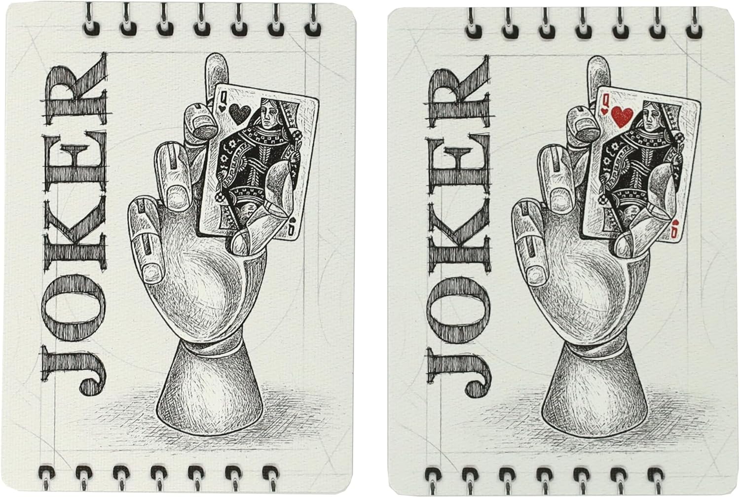 Sketch & Draft Bicycle Artist Series Playing Cards, Limited Edition Set in Sketch Pad and Blueprint Tuck Box Designs